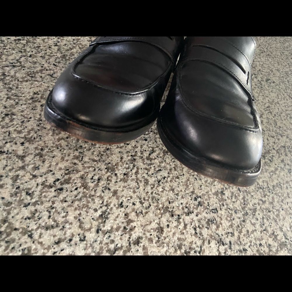 Men's Coach “Allen” Black leather Penny Loafers dress shoes black 10.5 M - Picture 11 of 12